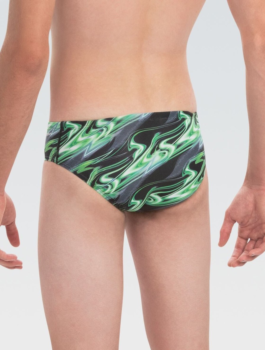 Uomo Dolfin Costumi Da Competizione | Giacca Da Corsa Integrale Reliance Inferno Green Da Uomo