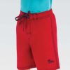 Bambini Dolfin Piccolo Dolfin | Costume Da Bagno Rosso Per Ragazzi Little Dolfin