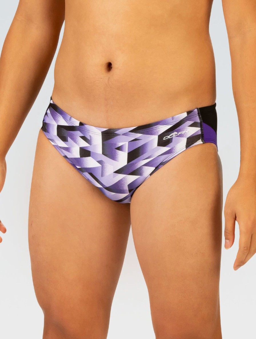 Uomo Dolfin Costumi Da Competizione | Costume Da Bagno Da Uomo Reliance Molten Purple Stampato