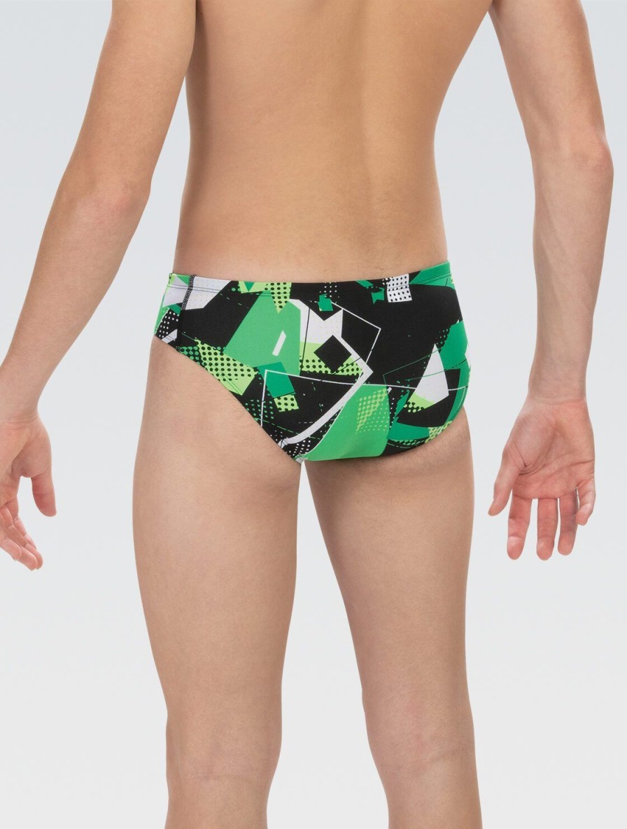 Uomo Dolfin Costumi Da Competizione | Costume Da Bagno Da Uomo Reliance Renegade Green All-Over Racer