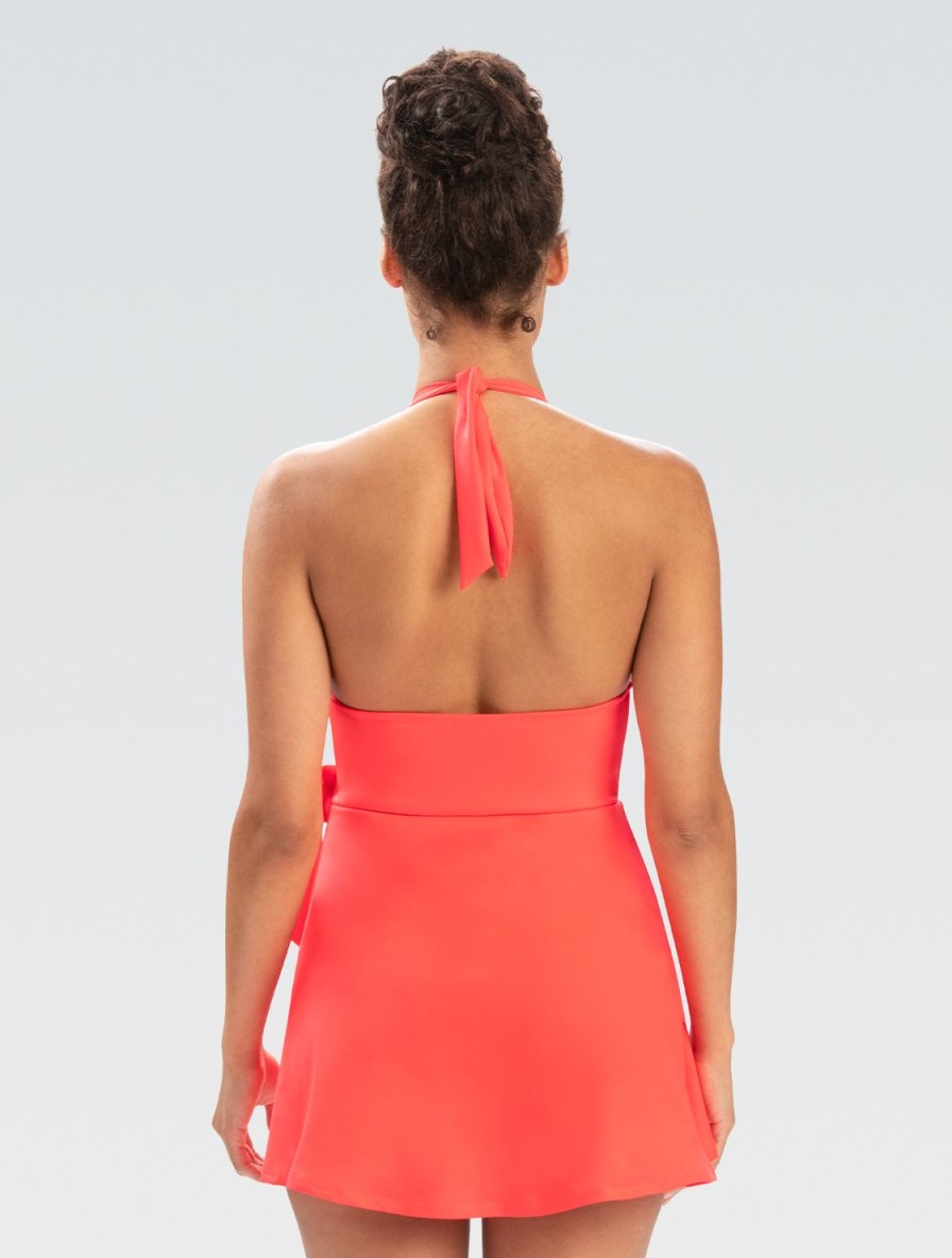 Donna Dolfin Vestiti Da Bagno | Costume Da Bagno Da Donna Aquashape Coral Spice Halter