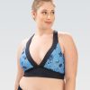 Donna Dolfin Separati | Top Bikini Da Donna Con Scollo A V Stampato Aqushape Amour Capri