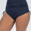 Donna Dolfin Separati | Pantaloni Da Bagno Corti Da Donna Aquashape Blu Navy Regolabili A Vita Alta Moderati