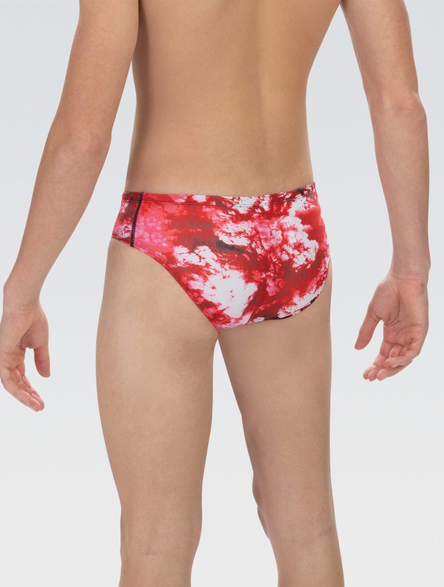 Uomo Dolfin Costumi Da Competizione | Costume Da Bagno Da Uomo Reliance Cyclone Red All-Over Racer