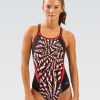 Donna Dolfin Completi Da Competizione | Costume Da Bagno Intero Reliance Color Block Atomic Red Dbx Back Da Donna