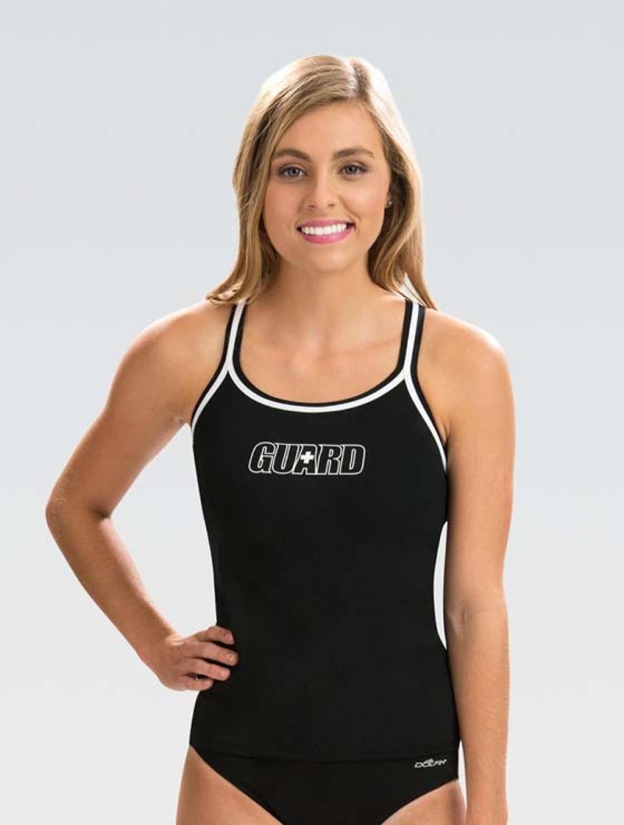 Donna Dolfin Protezione | Top Tankini Nero Da Donna