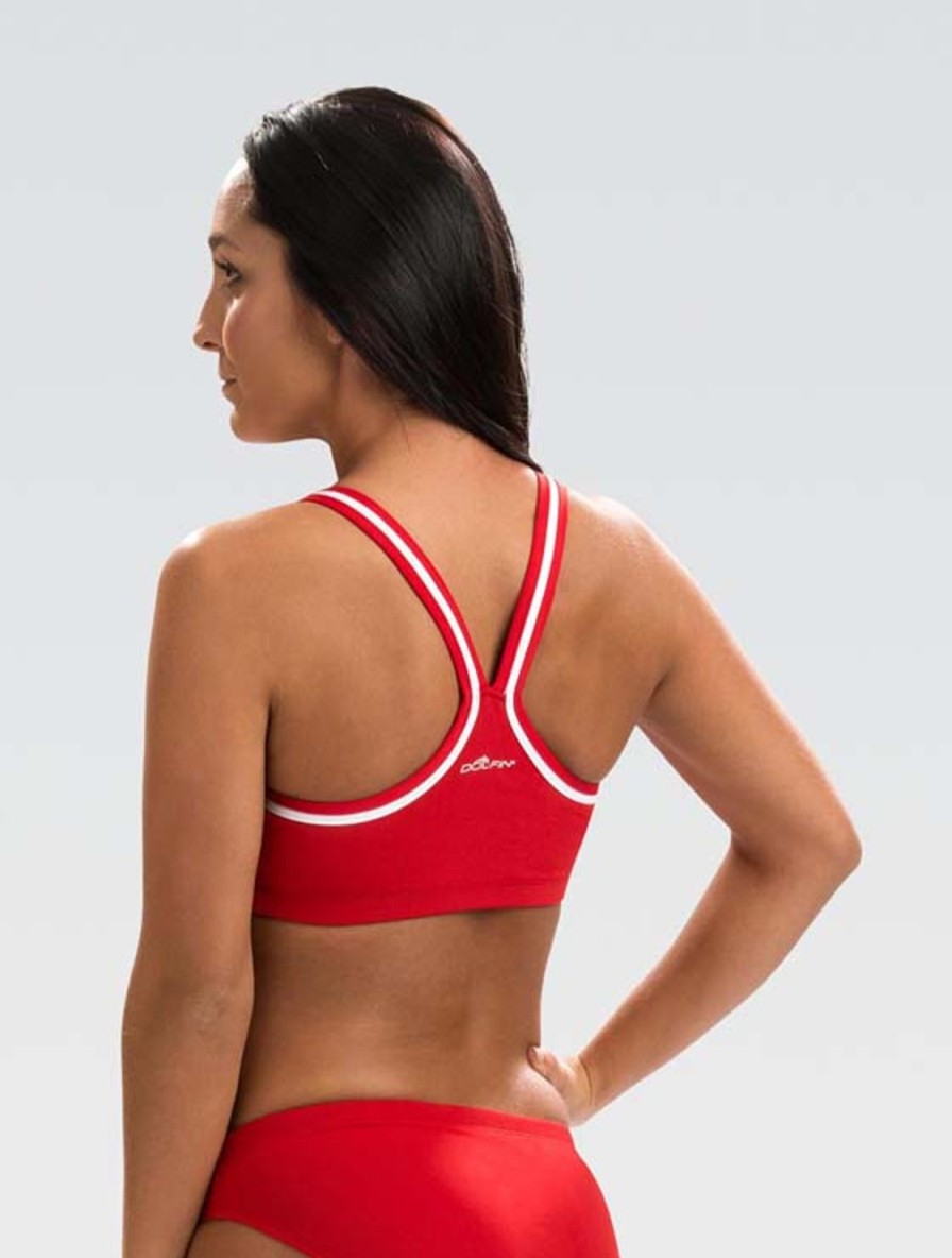 Donna Dolfin Protezione | Top Bikini Rosso Guardia Da Donna