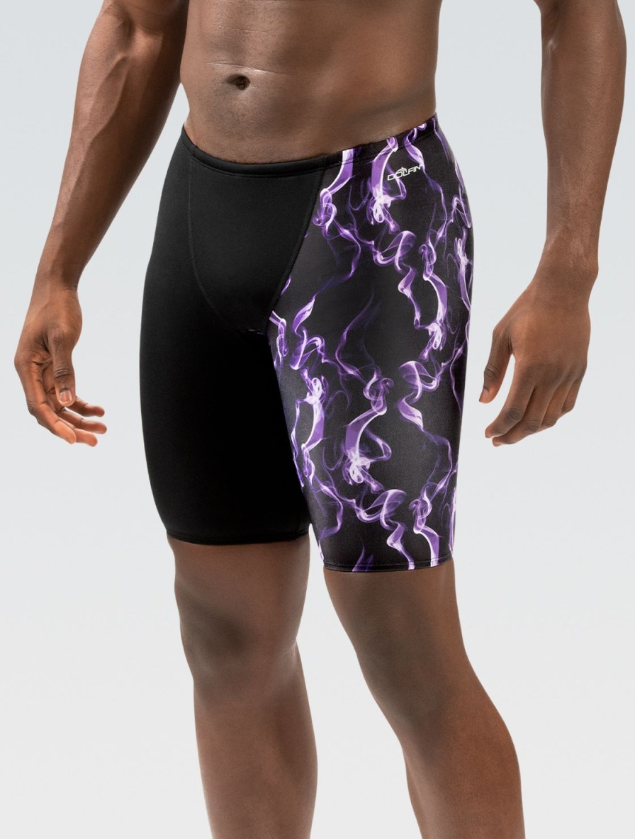 Uomo Dolfin Costumi Da Competizione | Costume Da Bagno Jammer Da Uomo Reliance Stampato Vapor Purple E Color Blocked